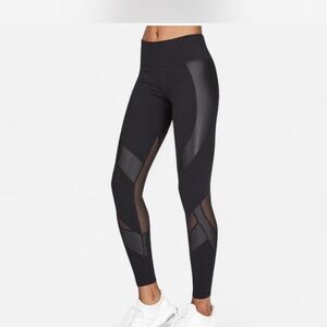 SWEATY BETTY  Size S The power  Dark Gray Mesh Panel Workout Women’s Leggings